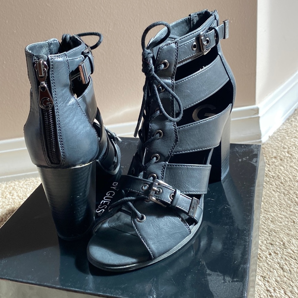 Fun open toe boots